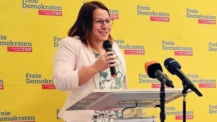Franziska Hildebrandt auf dem Landesparteitag